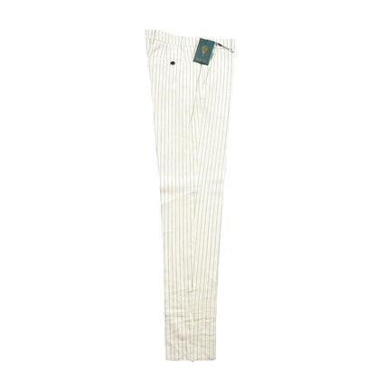 SUMMER SALE｜BERWICH “MORELLO” リネン混 ノータックスラックス オフホワイト(ecru) 50 | GUARDAROBA MILANO OFFICIAL STORE