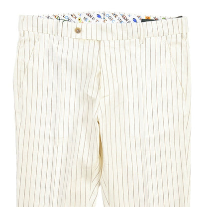 SUMMER SALE｜BERWICH “MORELLO” リネン混 ノータックスラックス オフホワイト(ecru) 50 | GUARDAROBA MILANO OFFICIAL STORE