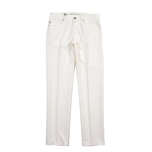 SUMMER SALE｜BERWICH “MORELLO 5T19” カシミヤ混デニム スリムジーンズ オフホワイト(ecru) 32 | GUARDAROBA MILANO OFFICIAL STORE