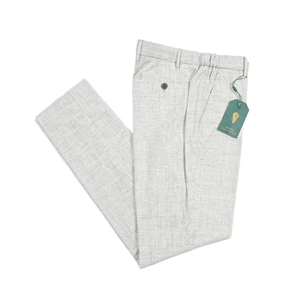 SUMMER SALE｜BERWICH “MORELLO ELAX” ストレッチコットン ノータックパンツ ライトグレー(ice) 50 | GUARDAROBA MILANO OFFICIAL STORE