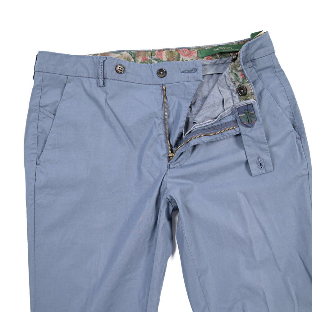 SUMMER SALE｜BERWICH “MORELLO-GD” リヨセル混コットン ストレッチパンツ ブルーグレー(indigo309) 48 | GUARDAROBA MILANO OFFICIAL STORE