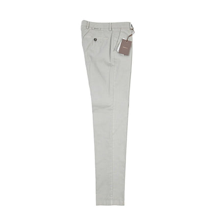 SUMMER SALE｜BERWICH “MORELLO-GD” ストレッチコットン ノータックチノパンツ グレー(conza701) 44 | GUARDAROBA MILANO OFFICIAL STORE