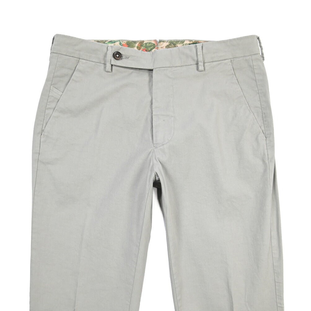 SUMMER SALE｜BERWICH “MORELLO-GD” ストレッチコットン ノータックチノパンツ グレー(conza701) 44 | GUARDAROBA MILANO OFFICIAL STORE