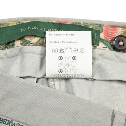 SUMMER SALE｜BERWICH “MORELLO-GD” ストレッチコットン ノータックチノパンツ グレー(conza701) 44 | GUARDAROBA MILANO OFFICIAL STORE