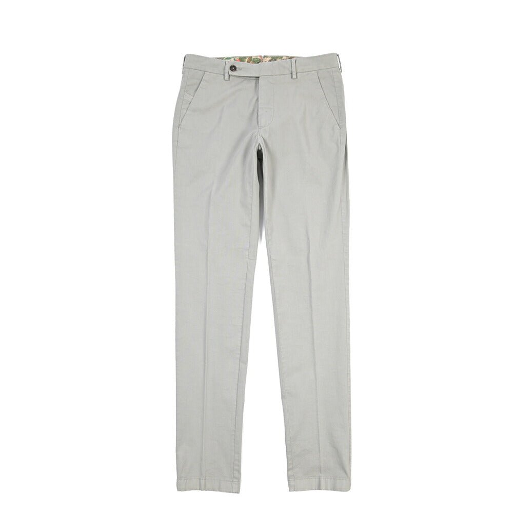 SUMMER SALE｜BERWICH “MORELLO-GD” ストレッチコットン ノータックチノパンツ グレー(conza701) 44 | GUARDAROBA MILANO OFFICIAL STORE