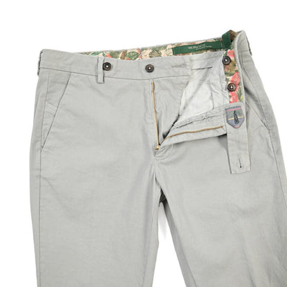 SUMMER SALE｜BERWICH “MORELLO-GD” ストレッチコットン ノータックチノパンツ グレー(conza701) 44 | GUARDAROBA MILANO OFFICIAL STORE