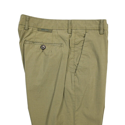 SUMMER SALE｜BERWICH “MORELLO-GD” リヨセル混コットン ノータックパンツ カーキグリーン(militare5520) 48 | GUARDAROBA MILANO OFFICIAL STORE