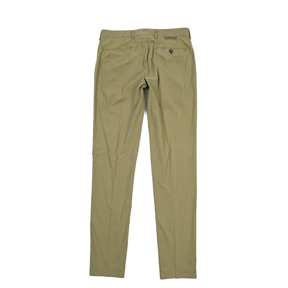 SUMMER SALE｜BERWICH “MORELLO-GD” リヨセル混コットン ノータックパンツ カーキグリーン(militare5520) 48 | GUARDAROBA MILANO OFFICIAL STORE