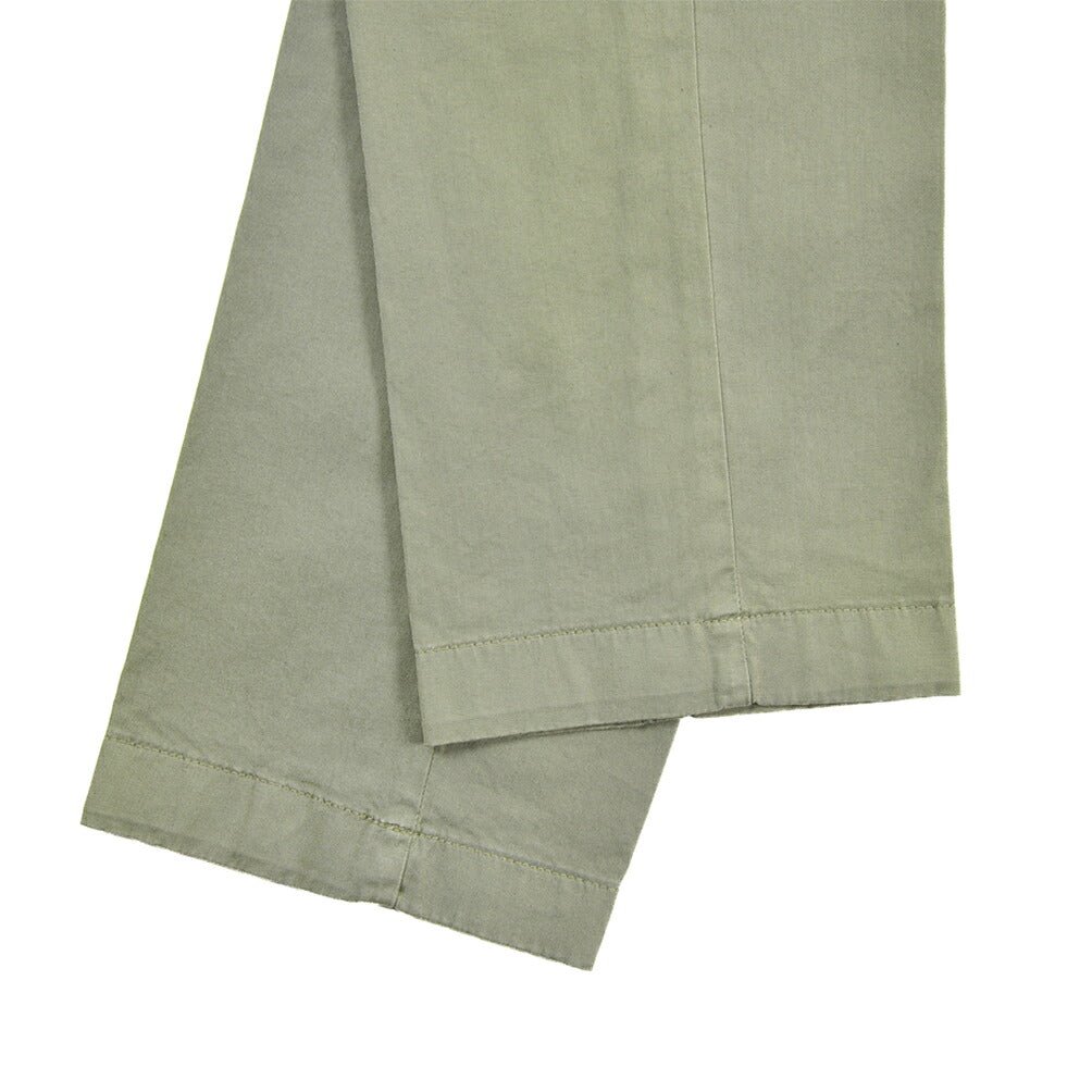 SUMMER SALE｜BERWICH “MORELLO-GD” ストレッチコットン ノータックチノパンツ カーキグリーン(verde9517) 48 | GUARDAROBA MILANO OFFICIAL STORE