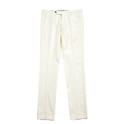 SUMMER SALE｜BERWICH “MORELLO-GD” ストレッチコットン ノータックチノパンツ ホワイト(panna001) 48 | GUARDAROBA MILANO OFFICIAL STORE