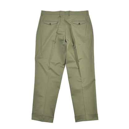 SUMMER SALE｜BERWICH “NEGRONI LUX” ストレッチコットン ツータックチノパンツ カーキグリーン(sage) 54 | GUARDAROBA MILANO OFFICIAL STORE