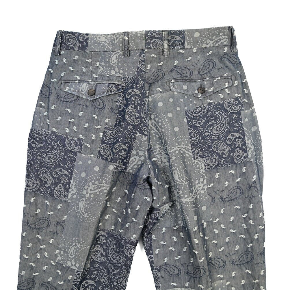 SUMMER SALE｜BERWICH “NEGRONI LUX-GD” コットン100% ツータックパンツ ネイビー(indigo) 46 | GUARDAROBA MILANO OFFICIAL STORE