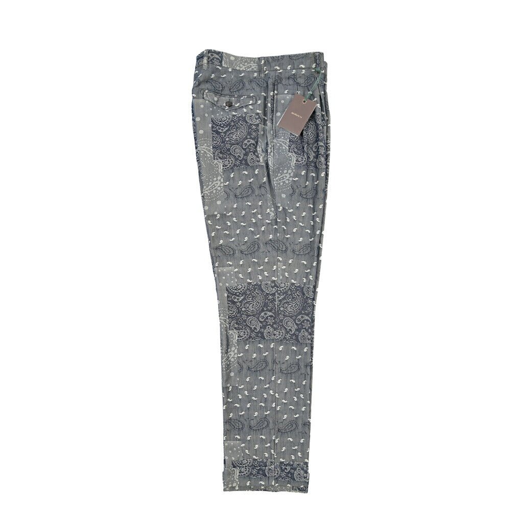 SUMMER SALE｜BERWICH “NEGRONI LUX-GD” コットン100% ツータックパンツ ネイビー(indigo) 46 | GUARDAROBA MILANO OFFICIAL STORE