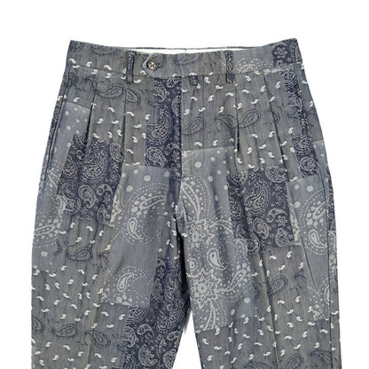 SUMMER SALE｜BERWICH “NEGRONI LUX-GD” コットン100% ツータックパンツ ネイビー(indigo) 46 | GUARDAROBA MILANO OFFICIAL STORE