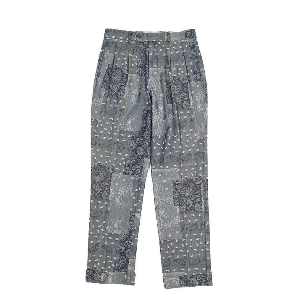 SUMMER SALE｜BERWICH “NEGRONI LUX-GD” コットン100% ツータックパンツ ネイビー(indigo) 46 | GUARDAROBA MILANO OFFICIAL STORE