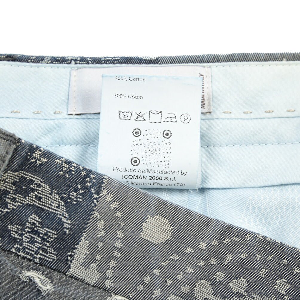 SUMMER SALE｜BERWICH “NEGRONI LUX-GD” コットン100% ツータックパンツ ネイビー(indigo) 46 | GUARDAROBA MILANO OFFICIAL STORE