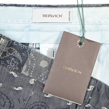 SUMMER SALE｜BERWICH “NEGRONI LUX-GD” コットン100% ツータックパンツ ネイビー(indigo) 46 | GUARDAROBA MILANO OFFICIAL STORE