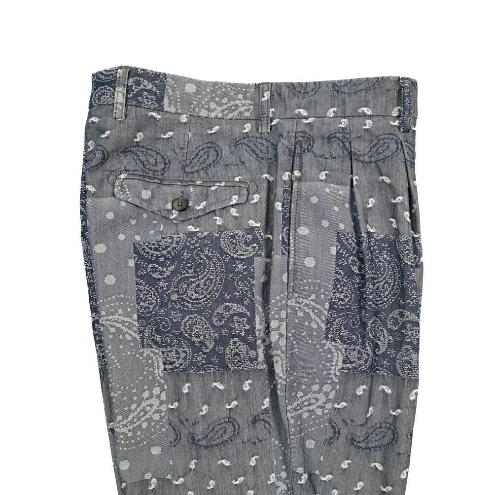 SUMMER SALE｜BERWICH “NEGRONI LUX-GD” コットン100% ツータックパンツ ネイビー(indigo) 46 | GUARDAROBA MILANO OFFICIAL STORE