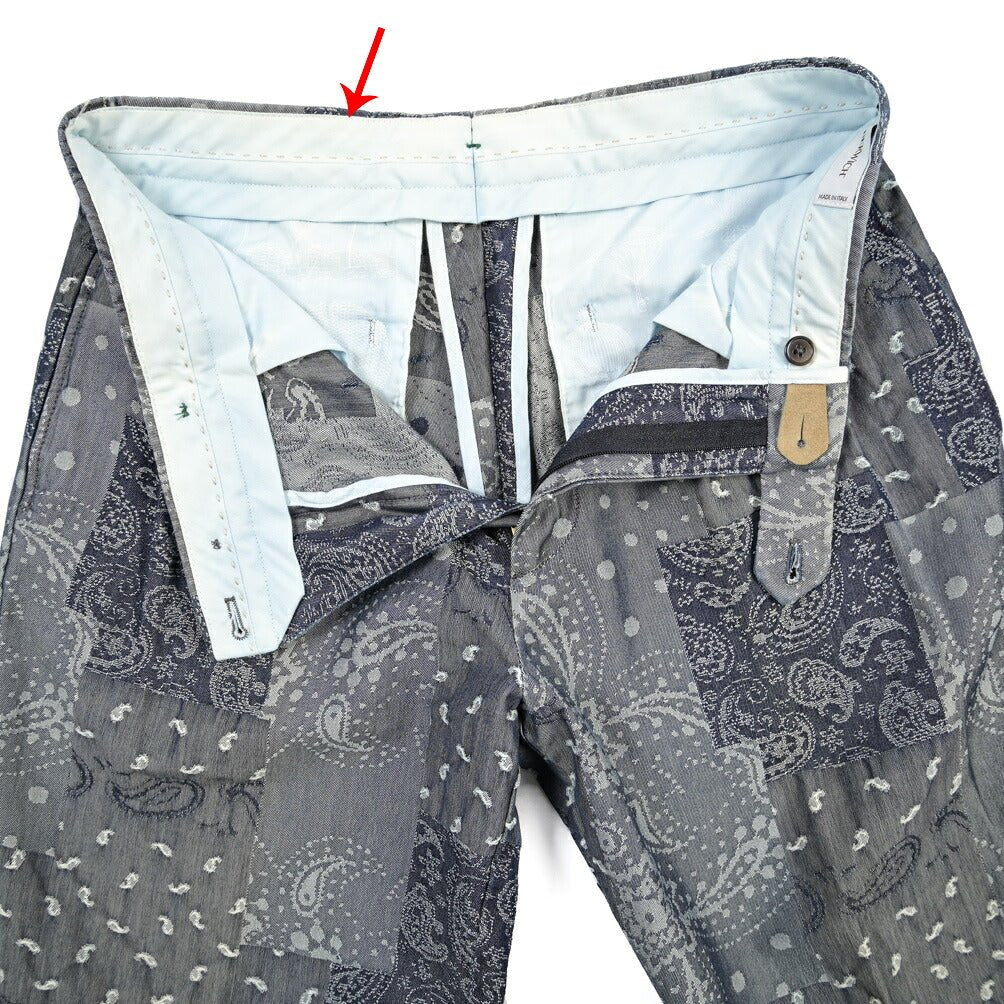 SUMMER SALE｜BERWICH “NEGRONI LUX-GD” コットン100% ツータックパンツ ネイビー(indigo) 46 | GUARDAROBA MILANO OFFICIAL STORE