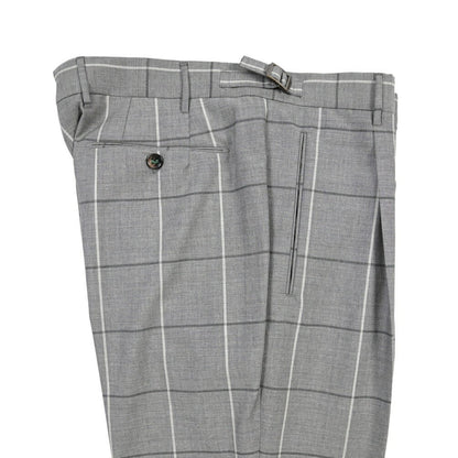 SUMMER SALE｜BERWICH “RETRO 1P” ヴァージンウール100% ワンタックスラックス グレー(matt grey) 52 | GUARDAROBA MILANO OFFICIAL STORE