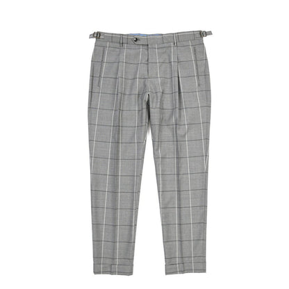 SUMMER SALE｜BERWICH “RETRO 1P” ヴァージンウール100% ワンタックスラックス グレー(matt grey) 52 | GUARDAROBA MILANO OFFICIAL STORE