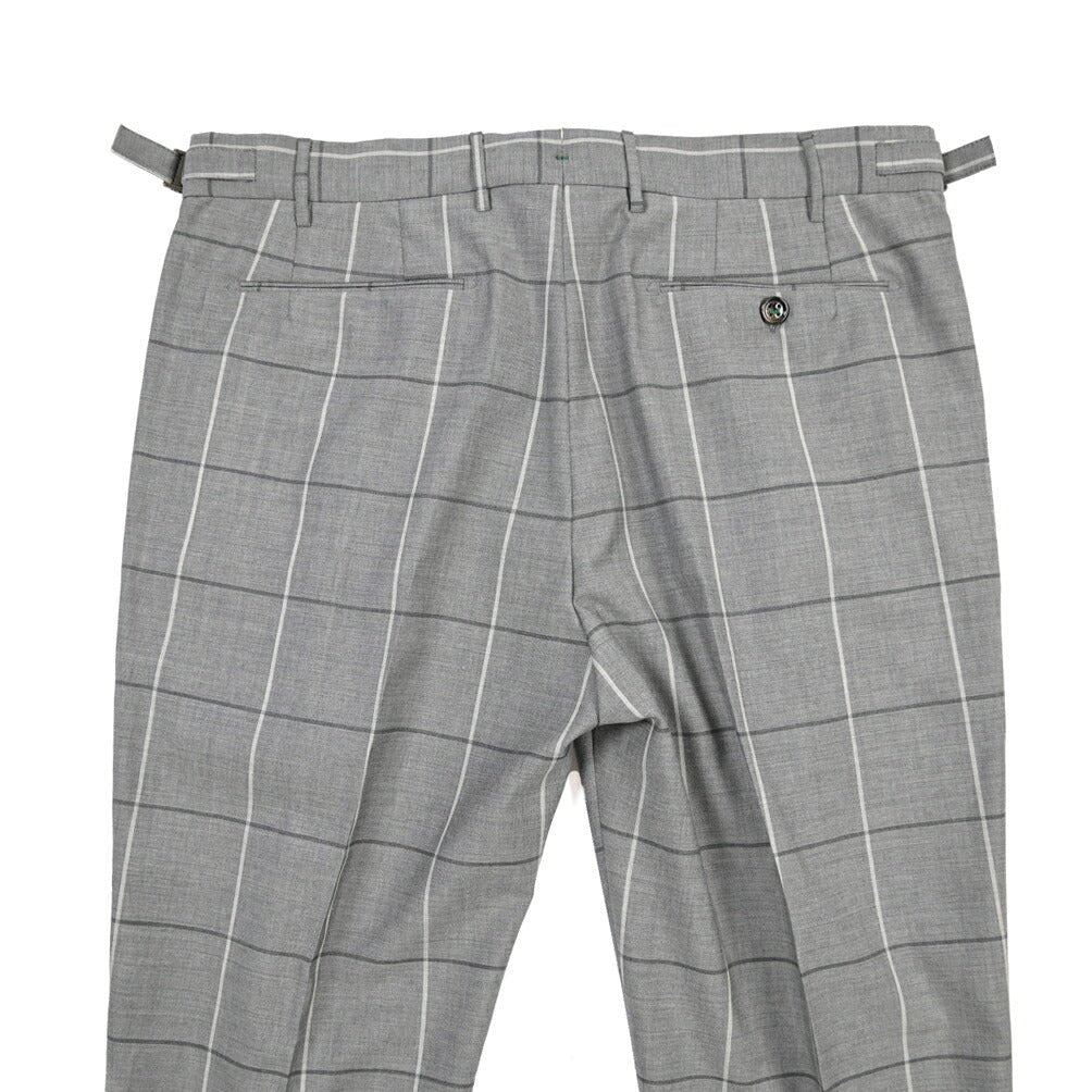 SUMMER SALE｜BERWICH “RETRO 1P” ヴァージンウール100% ワンタックスラックス グレー(matt grey) 52 | GUARDAROBA MILANO OFFICIAL STORE