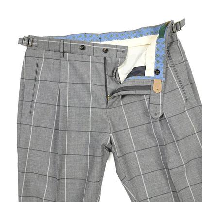 SUMMER SALE｜BERWICH “RETRO 1P” ヴァージンウール100% ワンタックスラックス グレー(matt grey) 52 | GUARDAROBA MILANO OFFICIAL STORE