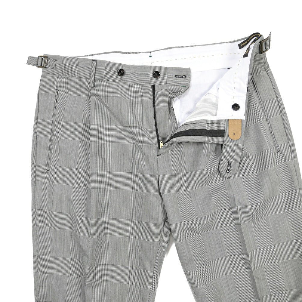 SUMMER SALE｜BERWICH “RETRO 1P” ウール100% ワンタックスラックス / CANONICO製生地 グレー(grey) 52 | GUARDAROBA MILANO OFFICIAL STORE