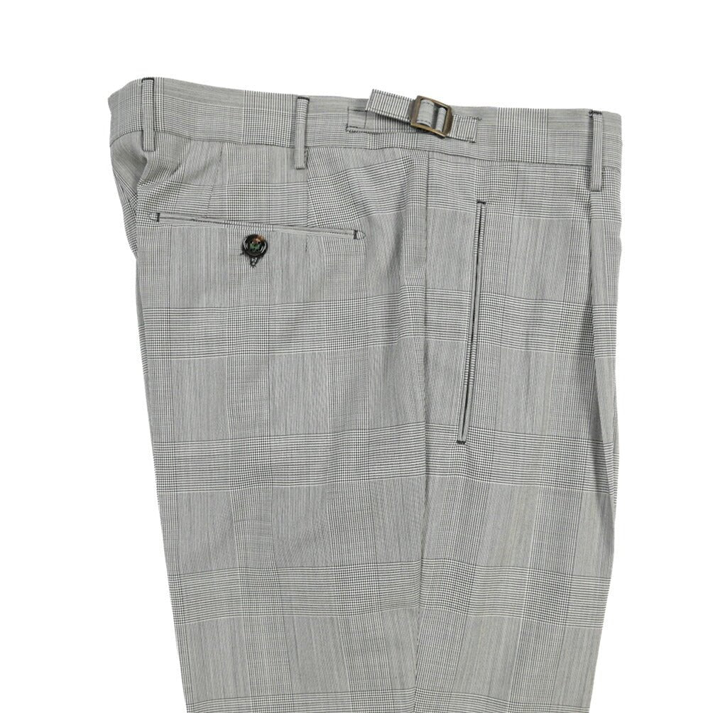 SUMMER SALE｜BERWICH “RETRO 1P” ウール100% ワンタックスラックス / CANONICO製生地 グレー(grey) 52 | GUARDAROBA MILANO OFFICIAL STORE