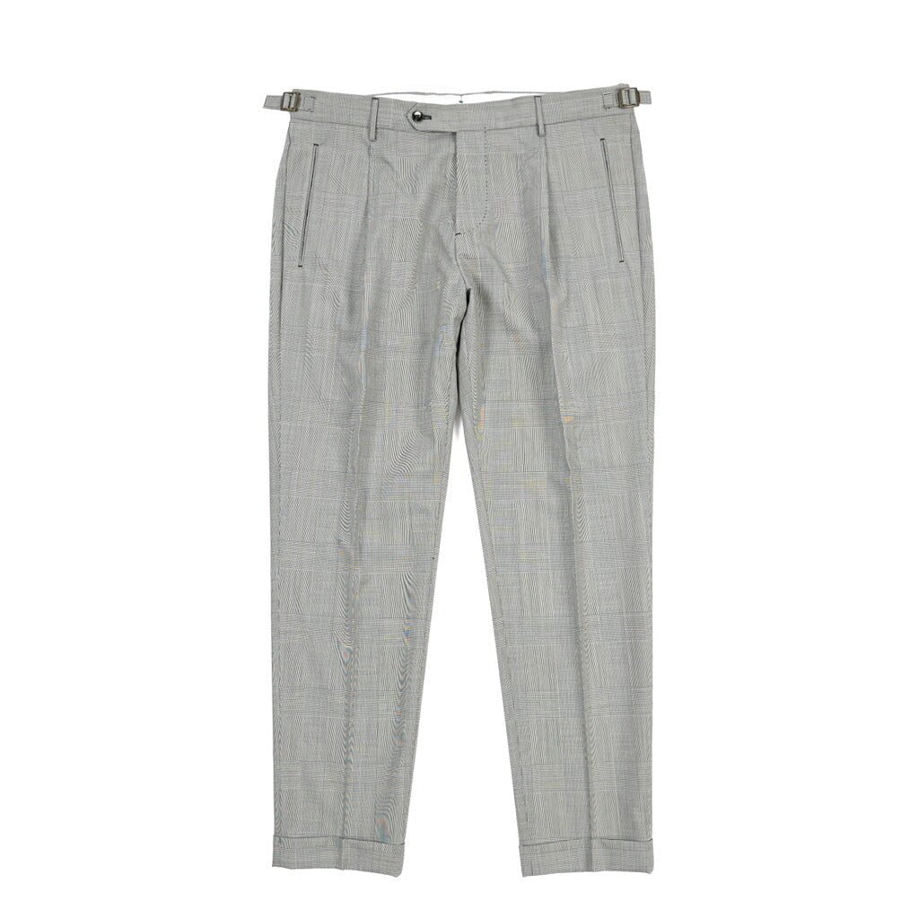 SUMMER SALE｜BERWICH “RETRO 1P” ウール100% ワンタックスラックス / CANONICO製生地 グレー(grey) 52 | GUARDAROBA MILANO OFFICIAL STORE