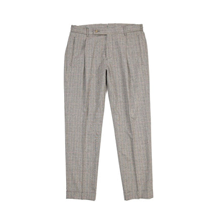 SUMMER SALE｜BERWICH “RETRO ELAX” コットン混ウール ワンタックパンツ ブラウン(brown) 50 | GUARDAROBA MILANO OFFICIAL STORE