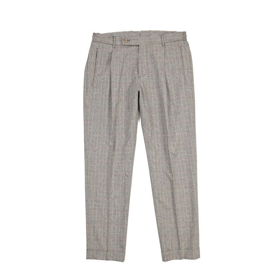 SUMMER SALE｜BERWICH “RETRO ELAX” コットン混ウール ワンタックパンツ ブラウン(brown) 50 | GUARDAROBA MILANO OFFICIAL STORE