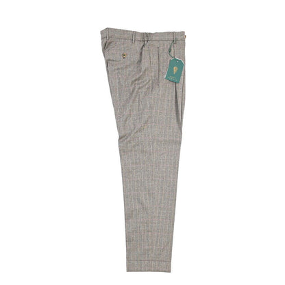 SUMMER SALE｜BERWICH “RETRO ELAX” コットン混ウール ワンタックパンツ ブラウン(brown) 50 | GUARDAROBA MILANO OFFICIAL STORE