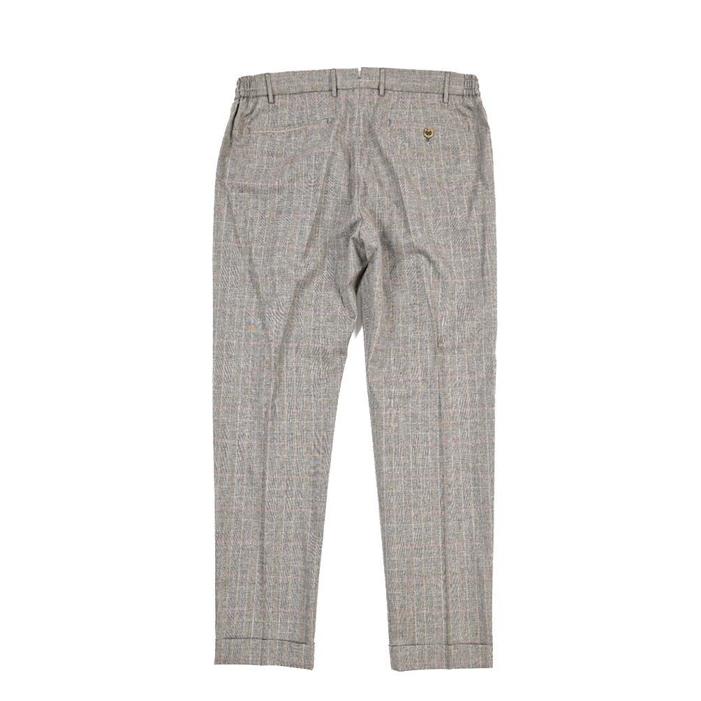SUMMER SALE｜BERWICH “RETRO ELAX” コットン混ウール ワンタックパンツ ブラウン(brown) 50 | GUARDAROBA MILANO OFFICIAL STORE
