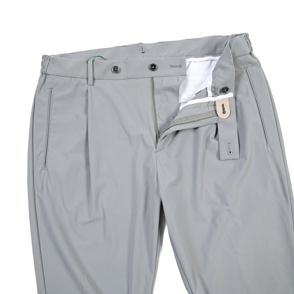 SUMMER SALE｜BERWICH “RETRO ELAX” ストレッチナイロン ワンタックイージーパンツ グレー(grey) 52 | GUARDAROBA MILANO OFFICIAL STORE