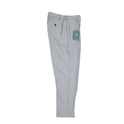 SUMMER SALE｜BERWICH “RETRO ELAX” ストレッチナイロン ワンタックイージーパンツ グレー(grey) 52 | GUARDAROBA MILANO OFFICIAL STORE