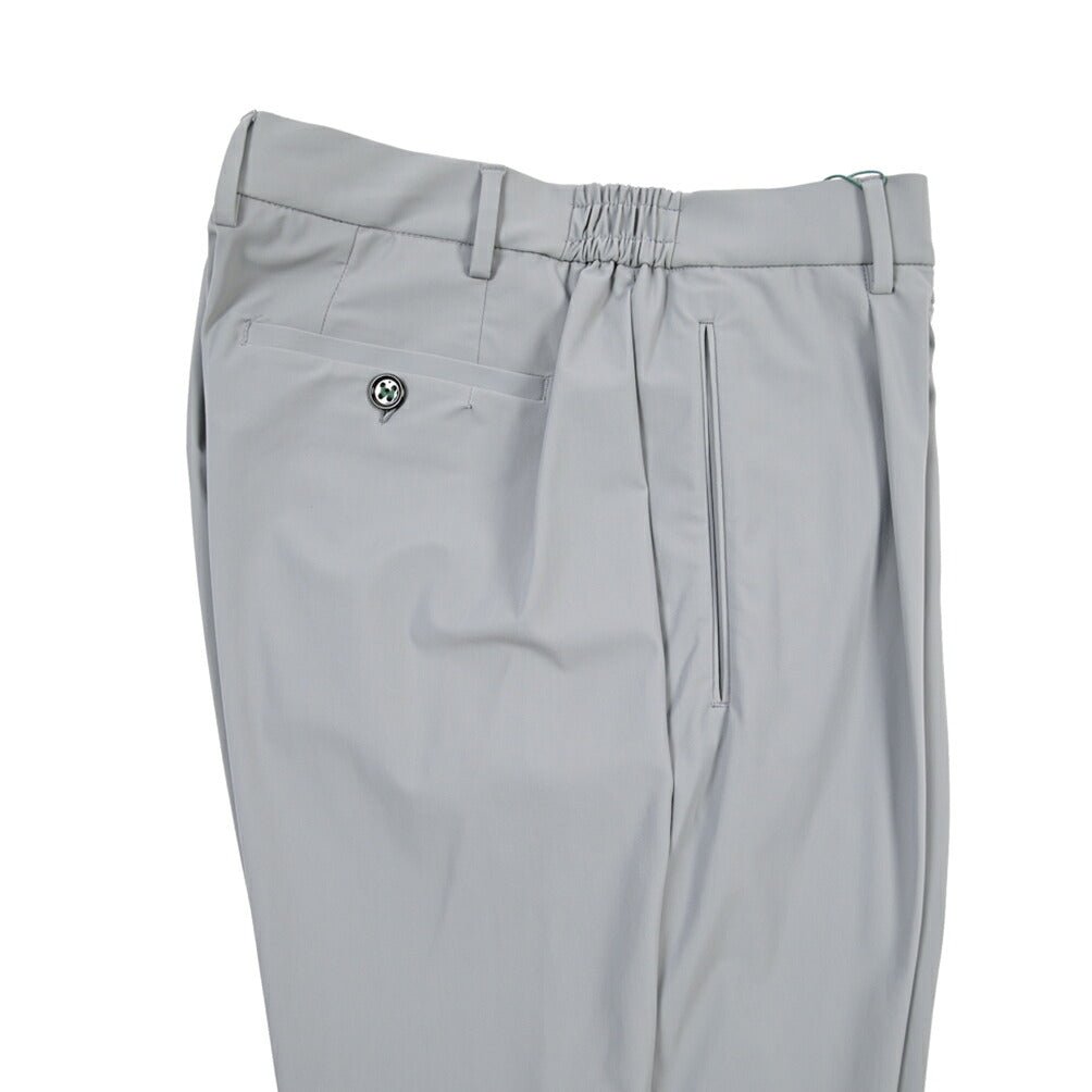 SUMMER SALE｜BERWICH “RETRO ELAX” ストレッチナイロン ワンタックイージーパンツ グレー(grey) 52 | GUARDAROBA MILANO OFFICIAL STORE