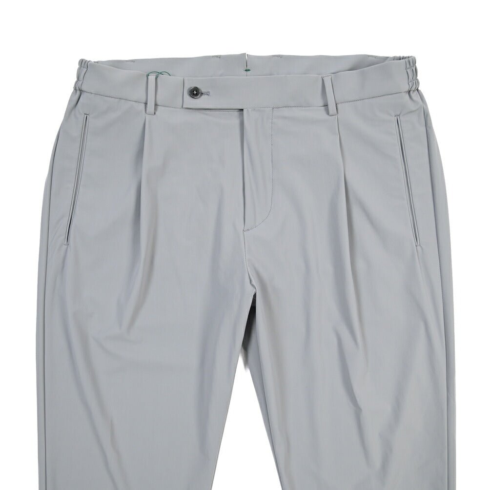SUMMER SALE｜BERWICH “RETRO ELAX” ストレッチナイロン ワンタックイージーパンツ グレー(grey) 52 | GUARDAROBA MILANO OFFICIAL STORE