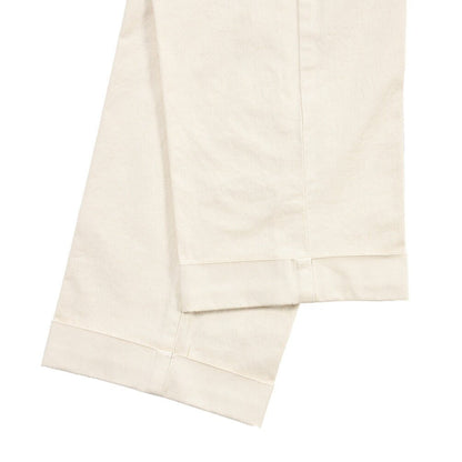 SUMMER SALE｜BERWICH “RETRO ELAX-GD” ストレッチコットン ワンタックチノパンツ オフホワイト(latte802) 48 | GUARDAROBA MILANO OFFICIAL STORE