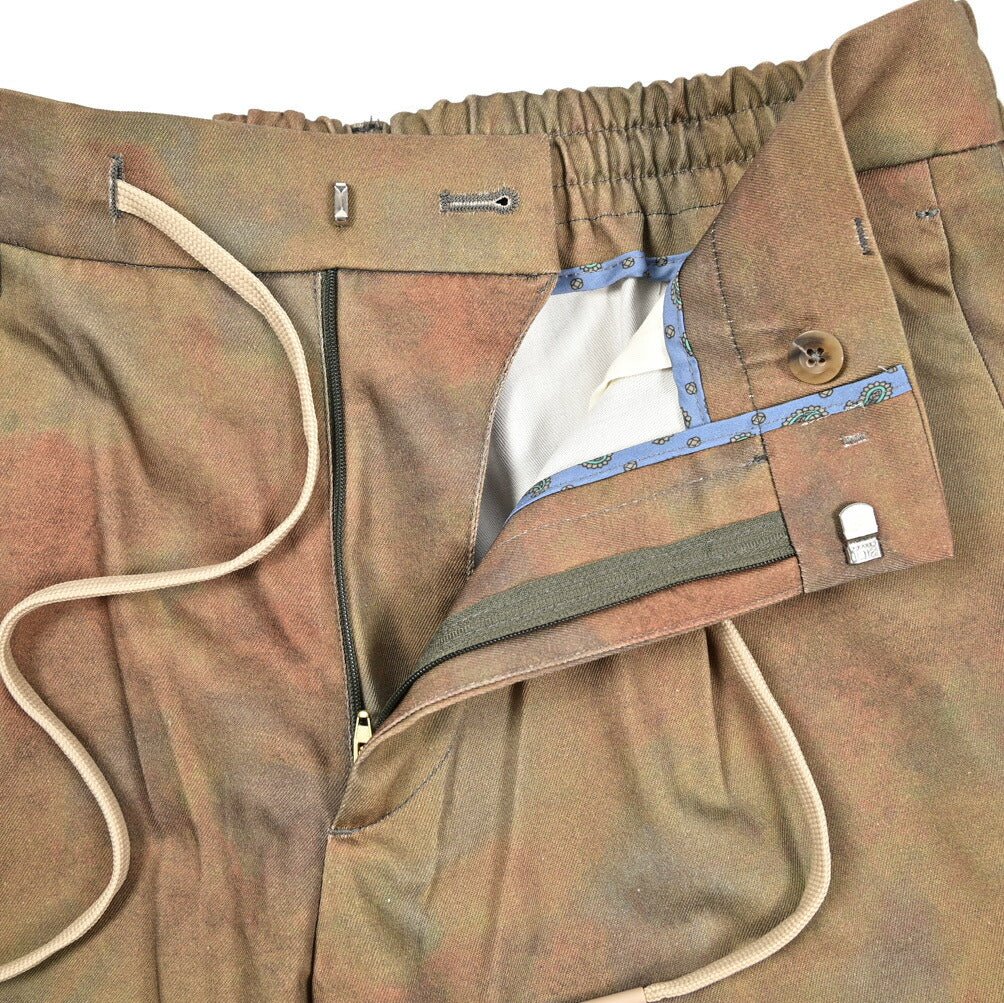 SUMMER SALE｜BERWICH "SPIAGGIA 1P SHORT" コットン100% ドローコード付きワンタックバミューダショーツ｜424045 - 46｜GUARDAROBA MILANO OFFICIAL STORE