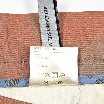SUMMER SALE｜BERWICH "SPIAGGIA 1P SHORT" コットン100% ドローコード付きワンタックバミューダショーツ｜424069 - 46｜GUARDAROBA MILANO OFFICIAL STORE