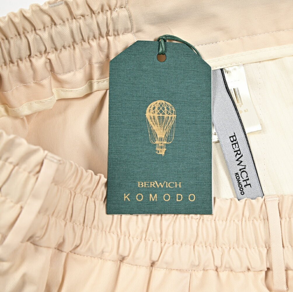 SUMMER SALE｜BERWICH "SPIAGGIA 1P SHORT" コットンナイロン ドローコード付きストレッチイージーショーツ｜424169 - 48｜GUARDAROBA MILANO OFFICIAL STORE
