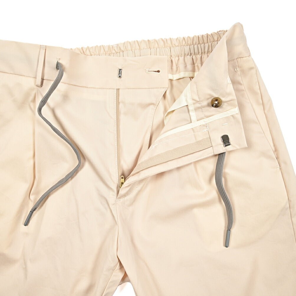 SUMMER SALE｜BERWICH "SPIAGGIA 1P SHORT" コットンナイロン ドローコード付きストレッチイージーショーツ｜424169 - 48｜GUARDAROBA MILANO OFFICIAL STORE