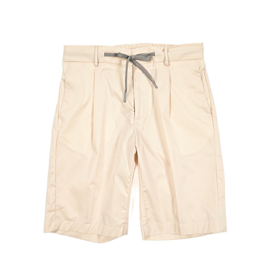 SUMMER SALE｜BERWICH "SPIAGGIA 1P SHORT" コットンナイロン ドローコード付きストレッチイージーショーツ｜424169 - 48｜GUARDAROBA MILANO OFFICIAL STORE
