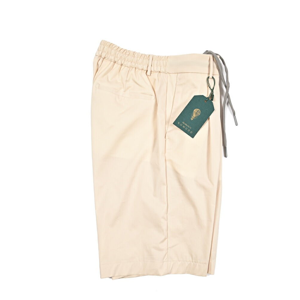 SUMMER SALE｜BERWICH "SPIAGGIA 1P SHORT" コットンナイロン ドローコード付きストレッチイージーショーツ｜424169 - 48｜GUARDAROBA MILANO OFFICIAL STORE