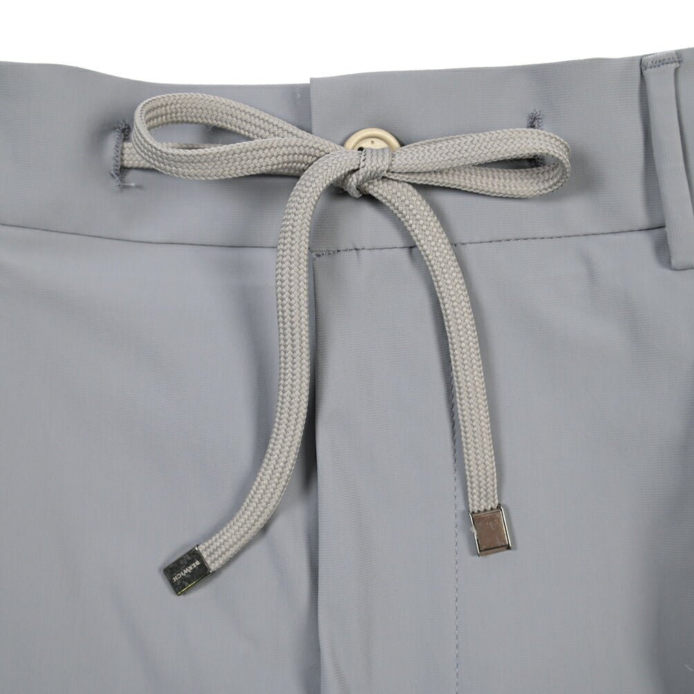 SUMMER SALE｜BERWICH “SPIAGGIA 1P TECH” ストレッチナイロン ワンタックイージーパンツ グレー(grey) 50 | GUARDAROBA MILANO OFFICIAL STORE