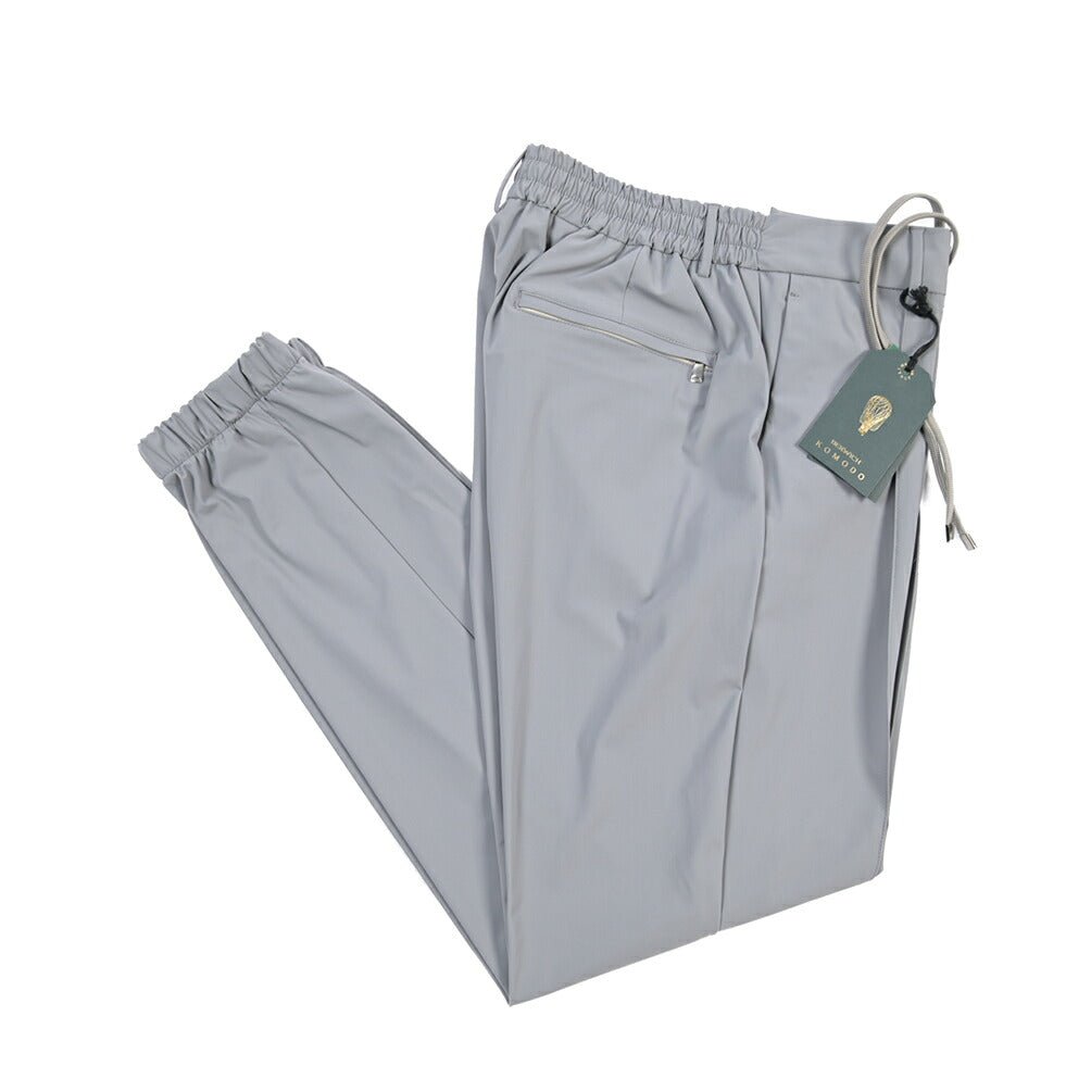 SUMMER SALE｜BERWICH “SPIAGGIA 1P TECH” ストレッチナイロン ワンタックイージーパンツ グレー(grey) 50 | GUARDAROBA MILANO OFFICIAL STORE