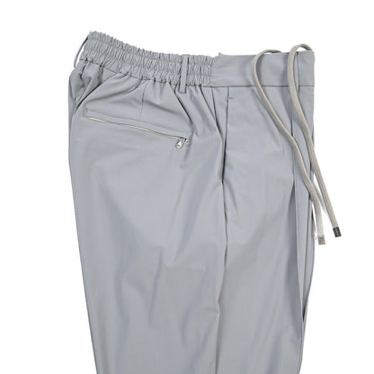 SUMMER SALE｜BERWICH “SPIAGGIA 1P TECH” ストレッチナイロン ワンタックイージーパンツ グレー(grey) 50 | GUARDAROBA MILANO OFFICIAL STORE