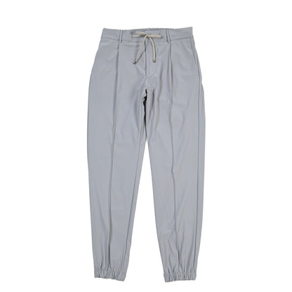 SUMMER SALE｜BERWICH “SPIAGGIA 1P TECH” ストレッチナイロン ワンタックイージーパンツ グレー(grey) 50 | GUARDAROBA MILANO OFFICIAL STORE
