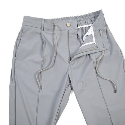 SUMMER SALE｜BERWICH “SPIAGGIA 1P TECH” ストレッチナイロン ワンタックイージーパンツ グレー(grey) 50 | GUARDAROBA MILANO OFFICIAL STORE